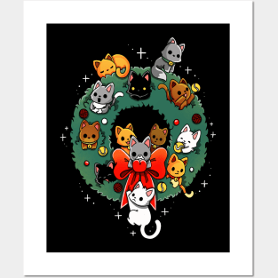 Kittens Wreath Posters and Art